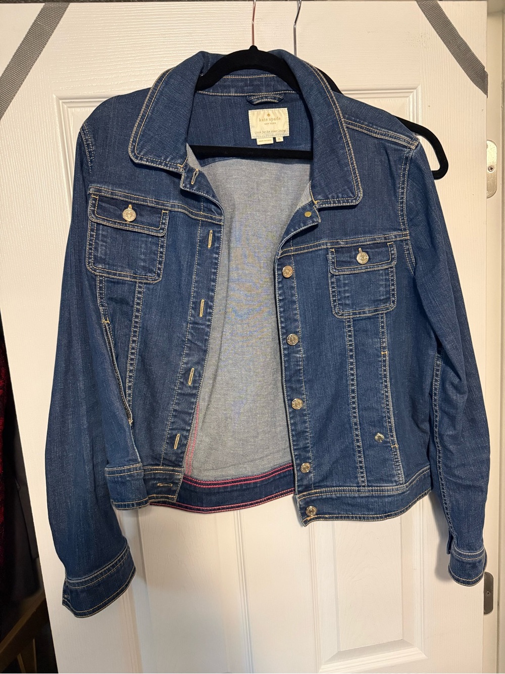 kate spade Dark Blue Denim Jean Jacket